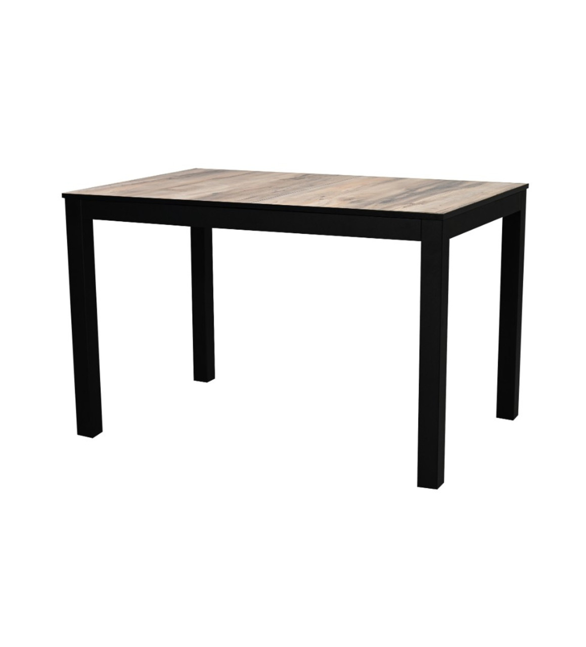 Стол Саен 30 ЛДСП Клен Каньон/черный муар (120х80)