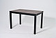 Стол Саен 30 ЛДСП Таксония Темная/черный муар (120х80), фото 5