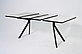 Стол Саен 47 Пластик Мрамор белый 3027/черный муар Прям, фото 2