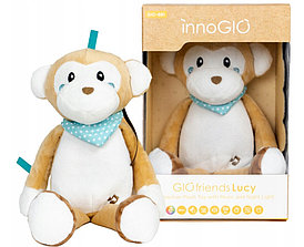 Игрушка для засыпания с белым шумом InnoGIO Обезьянка Lucy  GIO-881