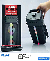 Портативная блютуз колонка BT Speaker, ZQS-4242, пульт, микрофон