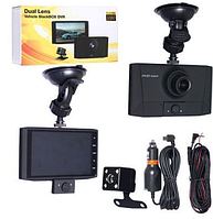 Автомобильный видеорегистратор T640, 3 камеры, с камерой заднего вида,