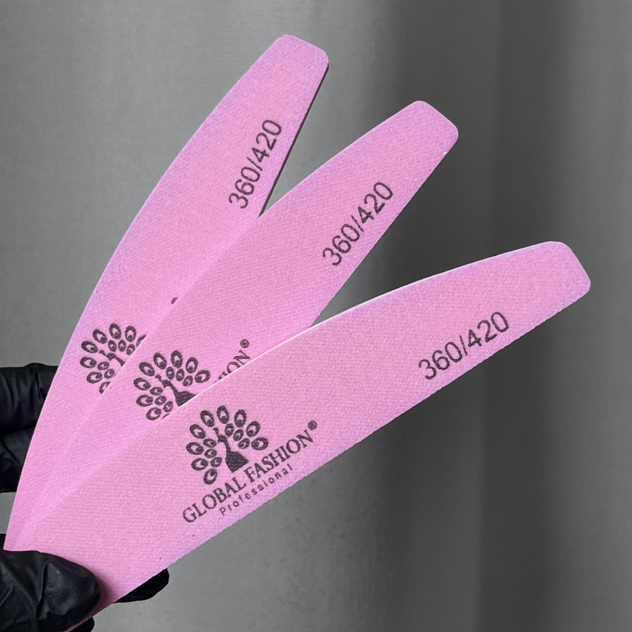 Пилка баф 360/420 (розовый), 1 шт.