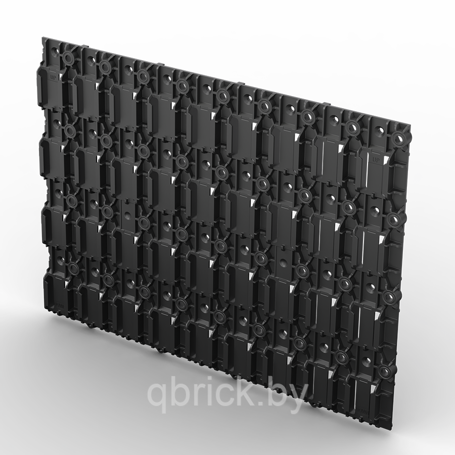 Набор панелей настенных Qbrick System Custom Pegboard (2шт), черный
