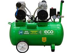 Компрессор ECO AE-50-OF1 безмасляный (280 л/мин, 8 атм, коаксиальный, безмасляный, ресив. 50 л, 220 В, 1,6