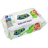 Влажные салфетки Pure "Мягкое прикосновение",15*24 см, 120 штм, фото 2