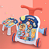 Развивающий детский игровой центр Musical stroller educational 3 в 1 (ходунки, пушкар каталка, столик с, фото 4