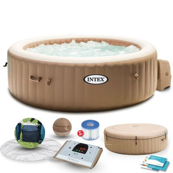 Надувной бассейн джакузи Intex 28426 PureSpa Bubble Massage 196*71 см