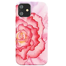 Чехол PQY Peony для iPhone 12 Mini Красный