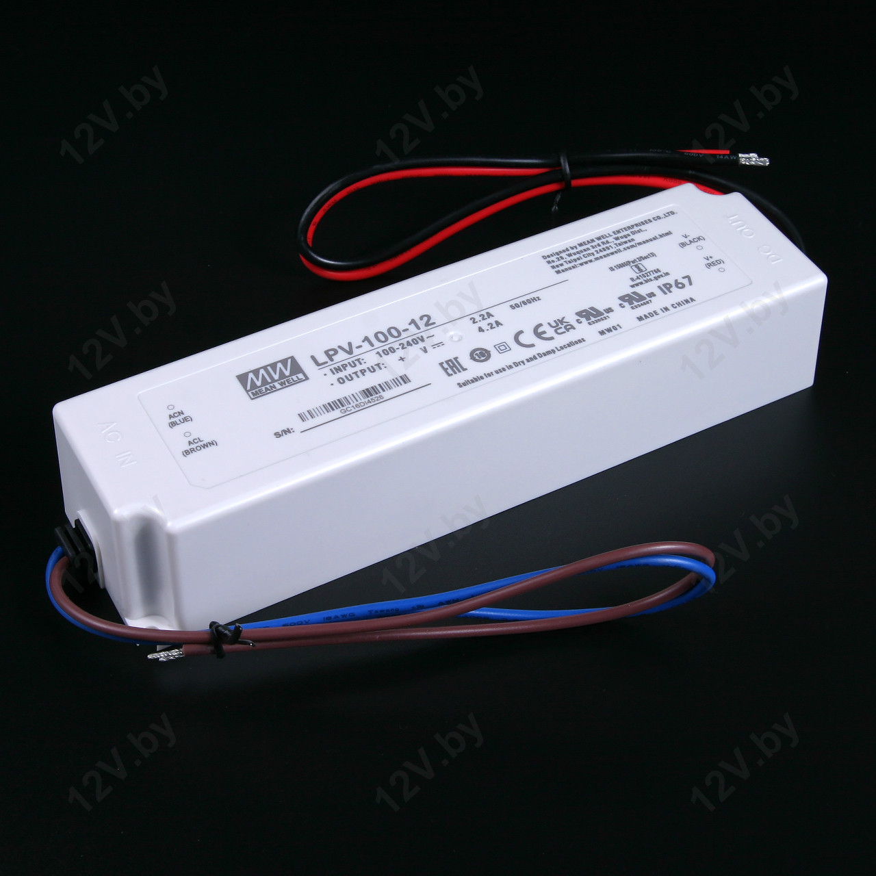 Блок питания LPV-100-12 (100W 12V IP67) [L]