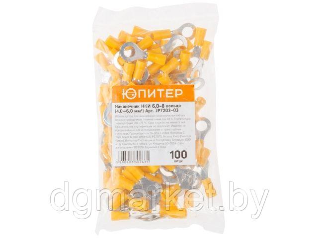 Наконечник НКИ 6,0-8 кольцо (4,0 - 6,0 мм2) (100 шт) Юпитер