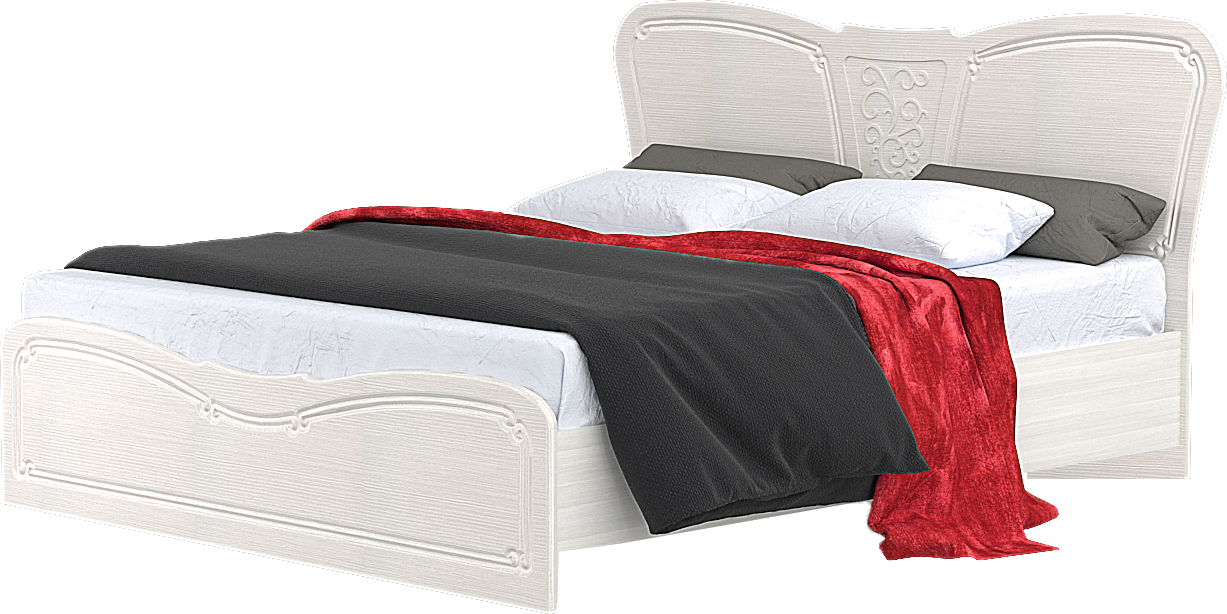 Кровать №1 1600 ТИФФАНИ (Бодега/ Рельеф пастель) Союз-Мебель