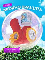 Мыльный автомат-пистолет генератор для детей, мыльные пузыри, фото 3
