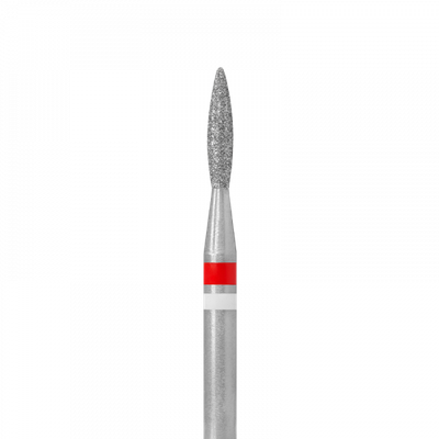 Тайфун, Алмазная фреза с Жемчугом (пламя острое), D1,8, L080, мягкая, 856.104.243.080.018