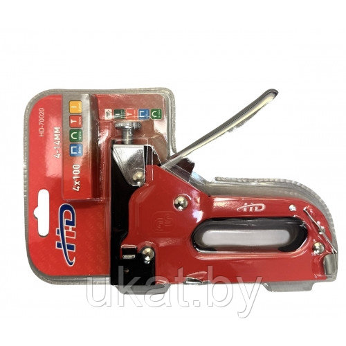 Степлер 4-14 мм, 4 в 1 (скобы 1.2х10.6/11.3 мм, 1.2х6.3; гвоздь 2х1.2 мм, 1х1.2 мм) H-D