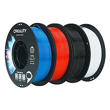 Набор CR-PETG-пластика Creality 1.75 мм 4кг,(черная+белая+краная+синяя) (3301030084)