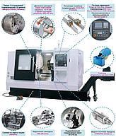 Горизонтальный токарный станок с ЧПУ TCK 56-500 FANUC  c ЛЮНЕТОМ + ManualGuide, фото 2