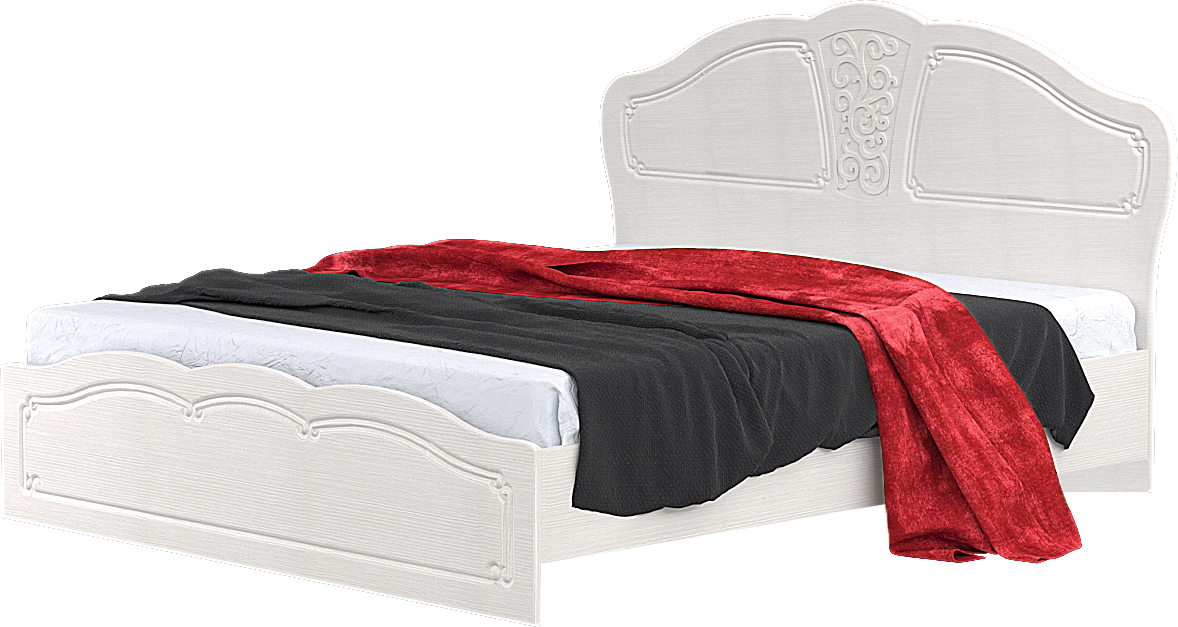 Кровать №2 1600 ТИФФАНИ (Бодега/ Рельеф пастель) Союз-Мебель