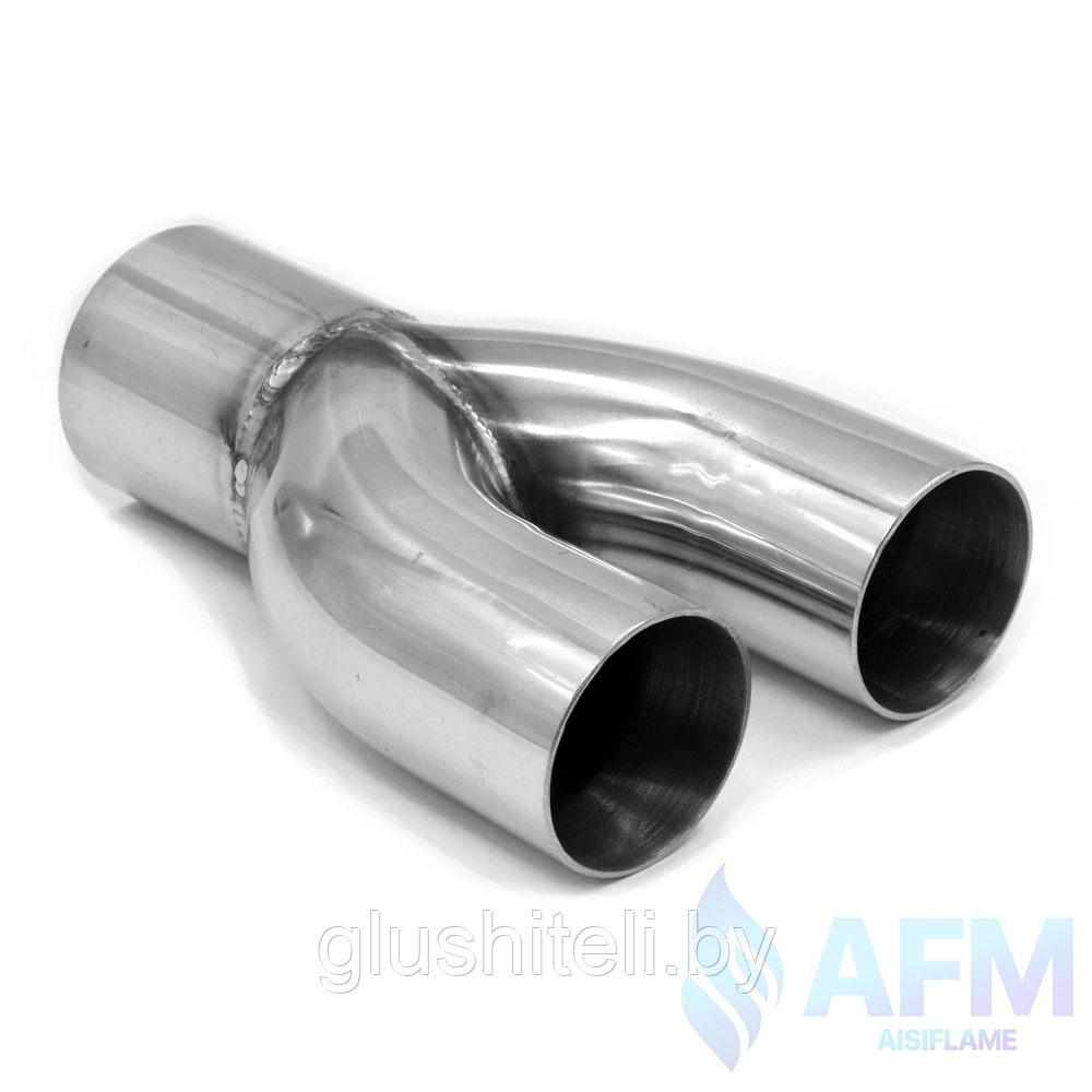 Y-пайп 1 вход-50мм -2 выхода-50мм нержавейка