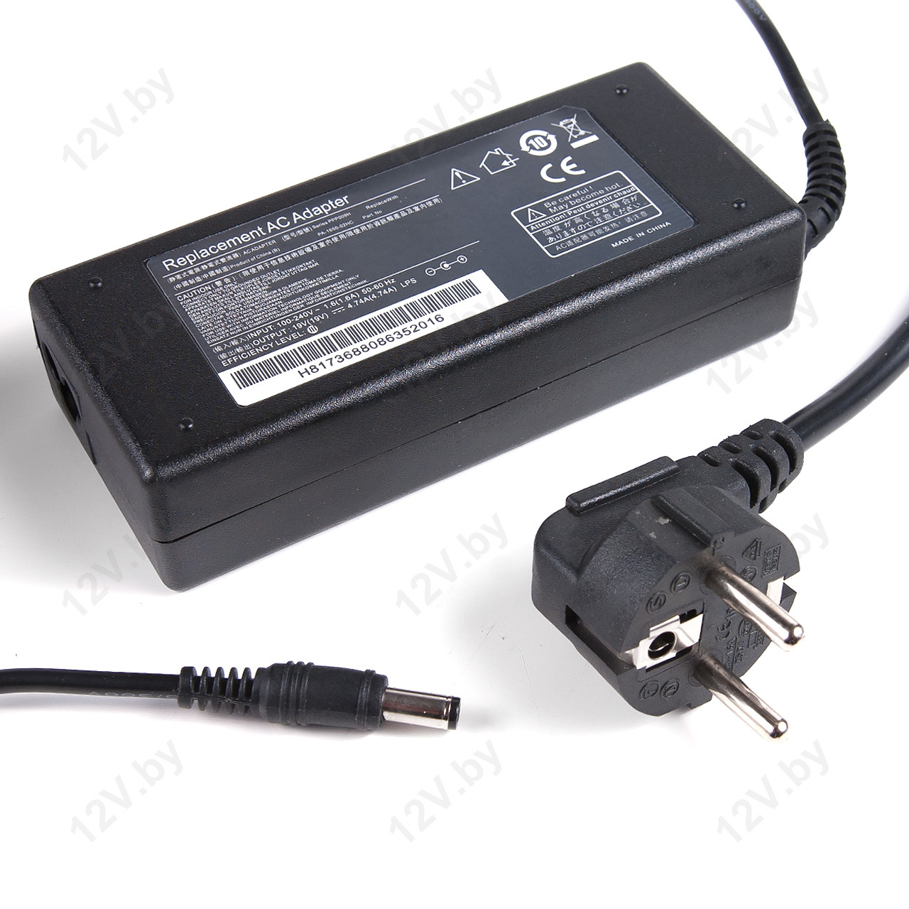 Блок питания сетевой (Зарядка для ноутбука) PA-1650-02HC 90W 19V IP20 разъем JACK 5.5х2.5 [E]