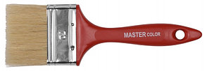 Кисть флейцевая смешанная щетина 70%ПБТ/30% натуральная "MASTER color" для красок на водной основе 70 мм