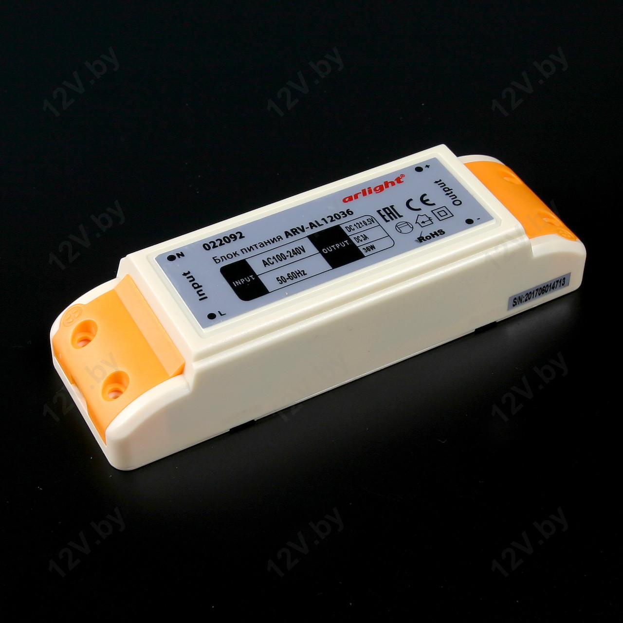 Блок питания ARV-AL12036 (12V, 36W, IP20) [L]