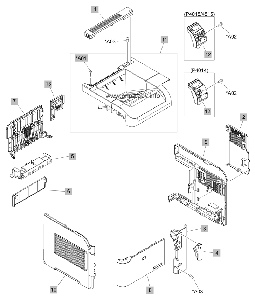 RM1-4531-000CN Face-up tray assembly (P4015/P4515)    RM1-4531-000CN для HP моделей LaserJet P4014n