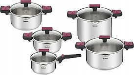 Набор посуды для приготовления Tefal Cook Clip 10 предметов G723SA74