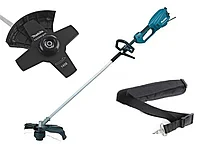 Триммер MAKITA UR 3502 (1.00 кВт, 35 см, с ножом и головкой, вес 5.0 кг)