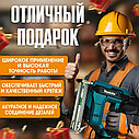 Аккумуляторный гвоздезабивной пистолет Makita 21V 2 Акб (Нейлер строительный), фото 6