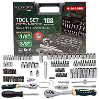 Набор инструментов 108 предметов 1/4", 1/2" (6гр.) RockFORCE LIGHT RF LIGHT-41082-5
