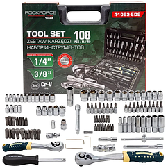 Набор инструментов 108 предметов 1/4", 1/2" (6гр.) RockFORCE LIGHT RF LIGHT-41082-5