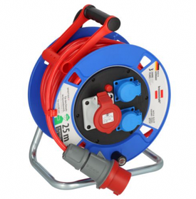 Удлинитель на катушке Brennenstuhl Garant 25м IP44 (2роз.+1 на 400В cо штекером, с/з)