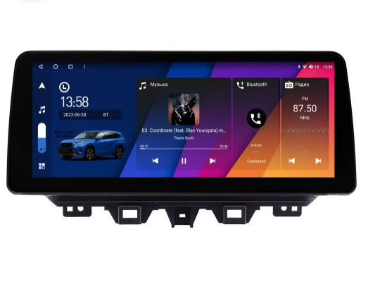 Штатная магнитола Hyundai Tucson 3 2018-2021 12.3 дюйма Canbox на Android 10 (4G-SIM, 8/256)