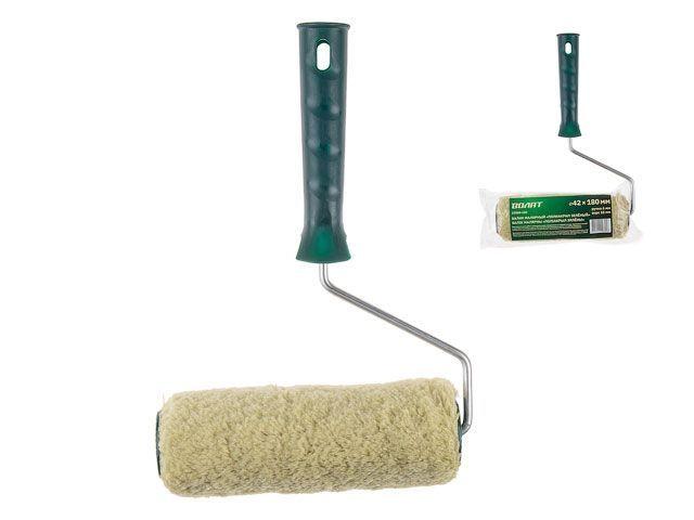 Валик "ПОЛИАКРИЛ ЗЕЛЕНЫЙ" 42-180мм с ручкой 6мм ВОЛАТ