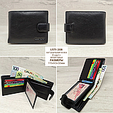 Мужской набор: ремень БУЙВОЛ 4см + кошелек  L571-208 black, фото 5