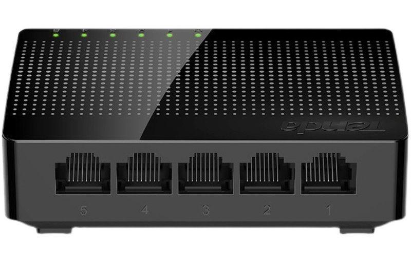 Сетевой хаб - коммутатор LAN - разветвитель RJ45 на 5 портов 10/100/1000 Мбит/с SG105M, черный 559248