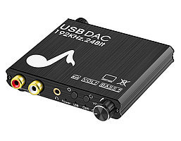 Адаптер - переходник, аудио-преобразователь PRO с оптики (Toslink/SPDIF) на jack 3.5mm (AUX), RCA, c USB для