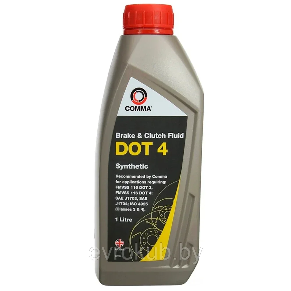 Тормозная жидкость Comma DOT-4 (1л.)