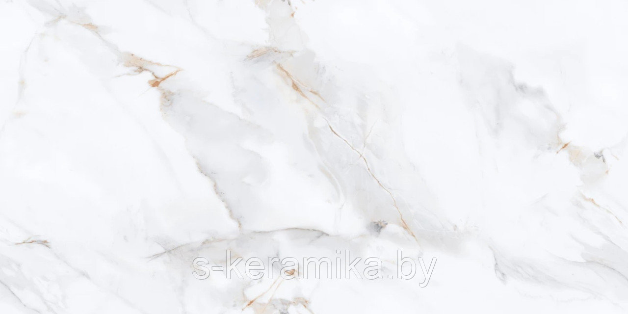 MAIMOON CERAMICA ИНДИЙСКИЙ КЕРАМОГРАНИТ Glossy Lucia white 120x600х9мм