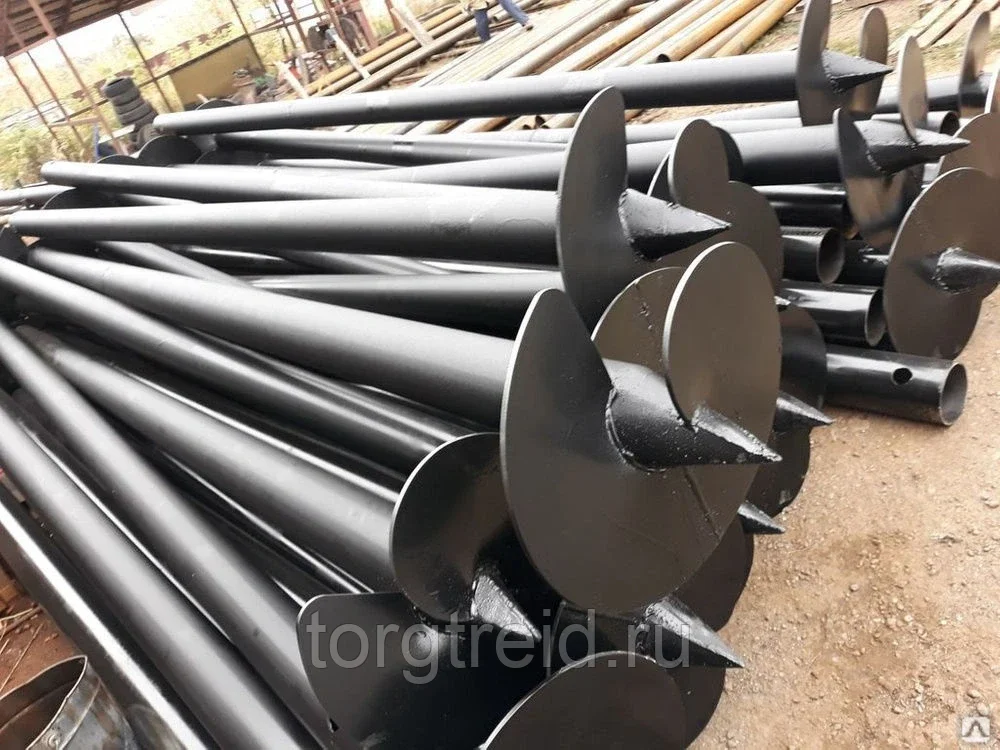 Винтовая свая 108х4,0х6000 мм (Продажа/монтаж под ключ)., фото 1