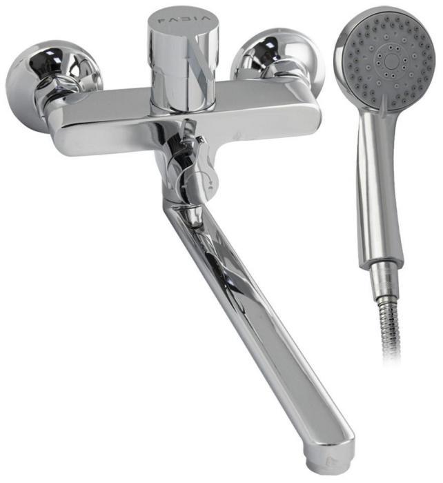 FABIA 9670 с длинным, плоским изливом, шаровый, с дивертором м/к на корпусе