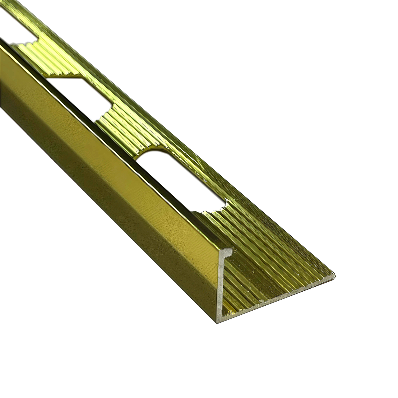 Уголок для плитки L-образный 12мм золото глянец 2,7м