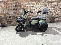 Электротрицикл трёхместный Fashion Зеленый