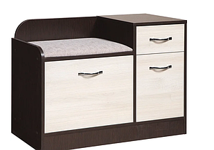 Скамья из НМП "Порто" МК 501.09.7 Левый, GREY, В-ЯШсв