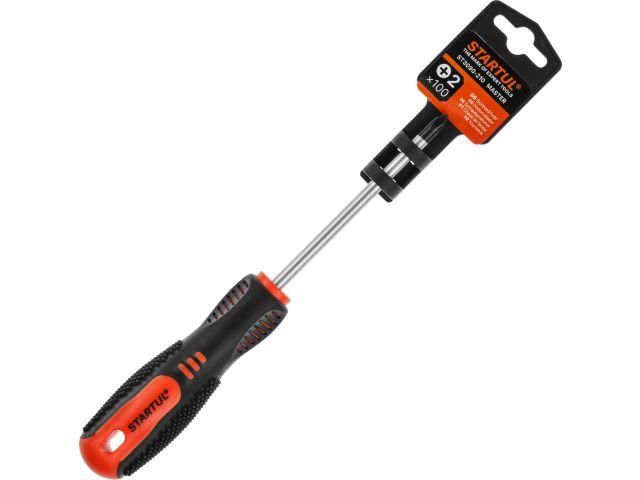 Отвертка "+" №2 100мм PH STARTUL MASTER (ST3090-210)