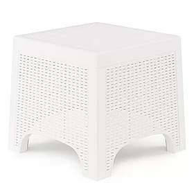 Стол Ротанг Лайт 43.5х43.5х39.5 белый