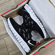 Кроссовки Nike Free Run 2 Black White, фото 6