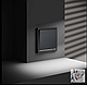 Проходной переключатель встраиваемый VOLTUM S70, одноклавишный, с подсветкой, 10А, глянцевый, графит, фото 5