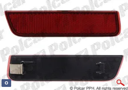 Отражатель в задний бампер (правый) для Dacia Duster